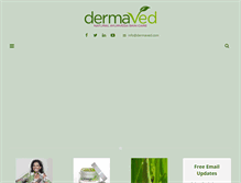 Tablet Screenshot of dermaved.com